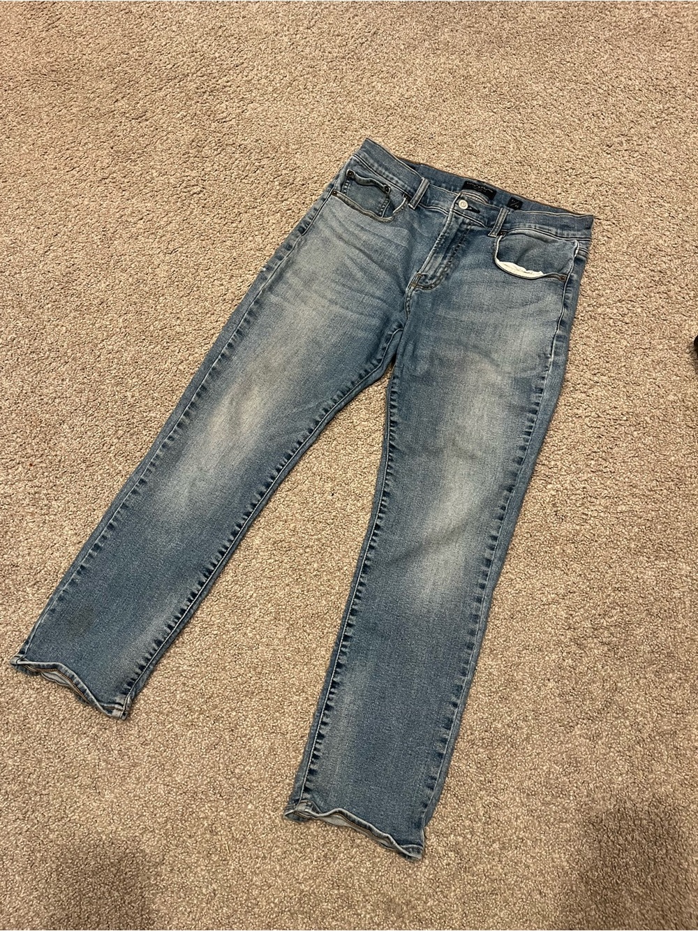 Lucky Brand Straight Leg Washed Blue Jeans